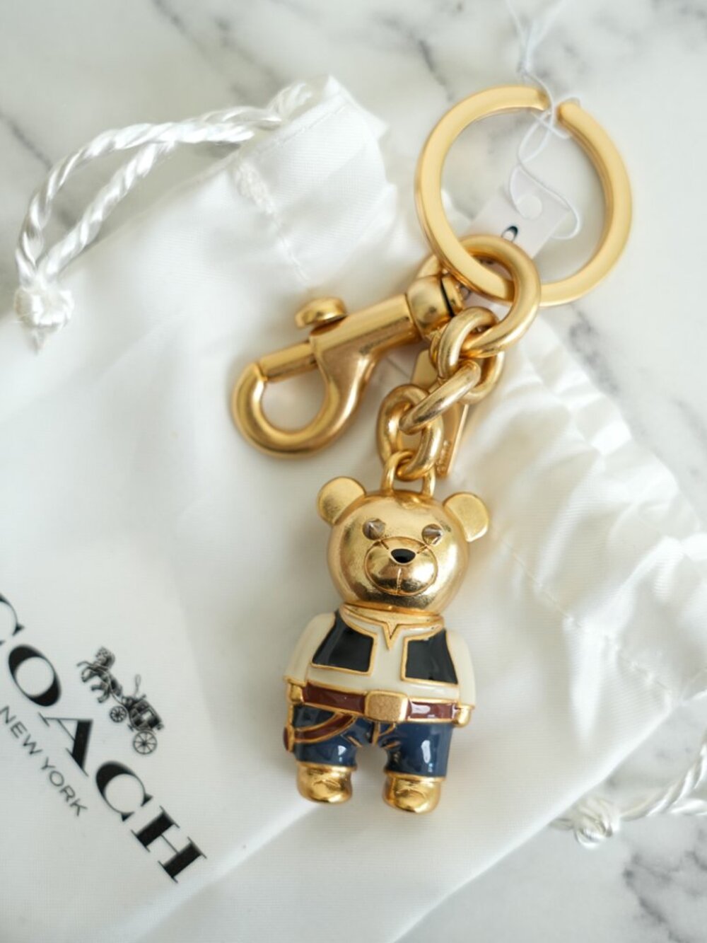 Coach F78816 Star Wars X Hans Solo Bear Bag Charm NWT *RARE*
